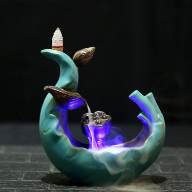 LED Backflow Ceramic Incense Burner